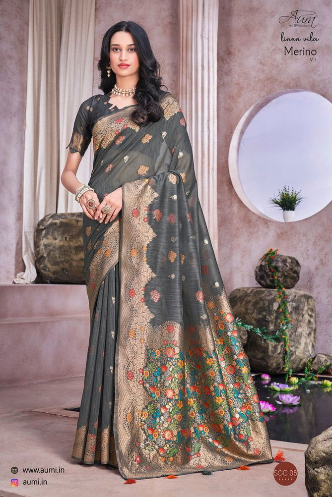 Aura Merino V 1 Heavy Festive Wear Wholesale Designer Sarees Catalog